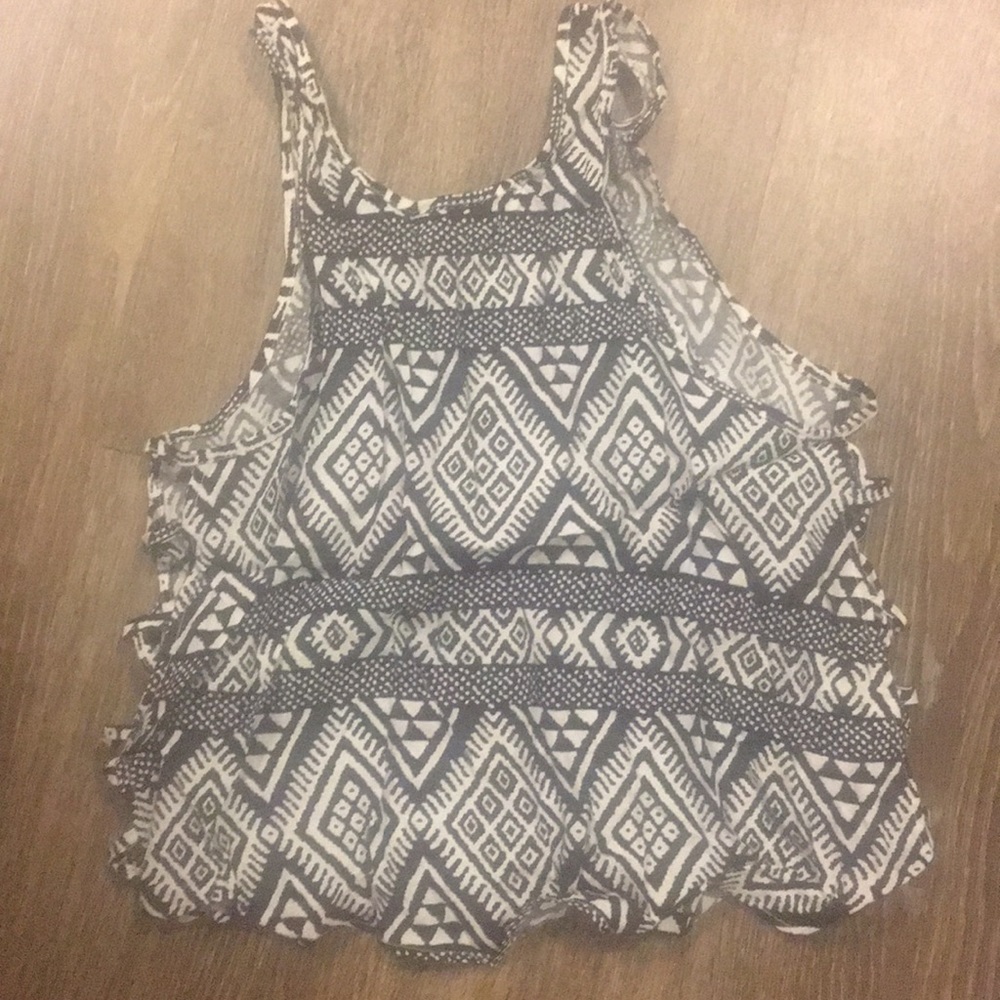 Patterned crop top size small